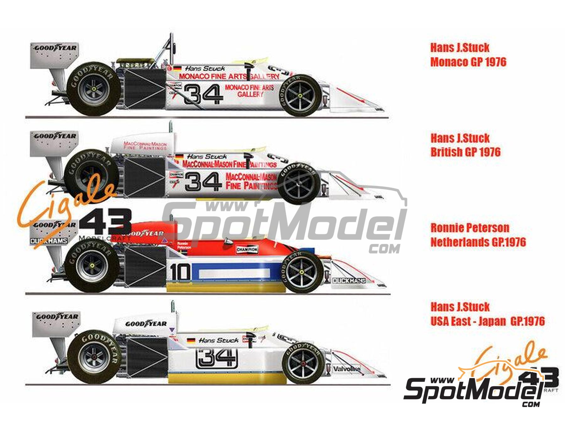 Cigale 43 Modelcraft CDS002: Marking / livery 1/43 scale - March
